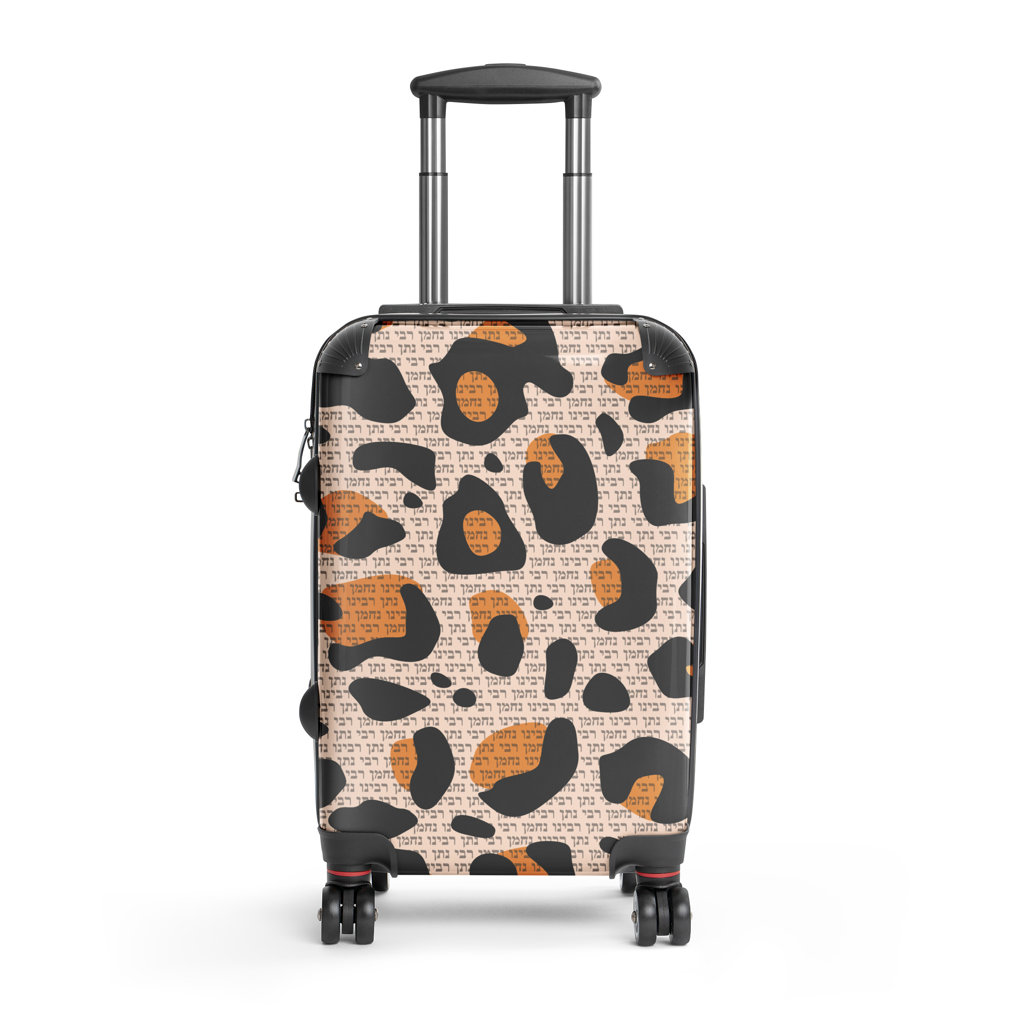 Breslov leopard Hard-shell suitcase (Rebbe Nachman & Reb Natan) [big print]